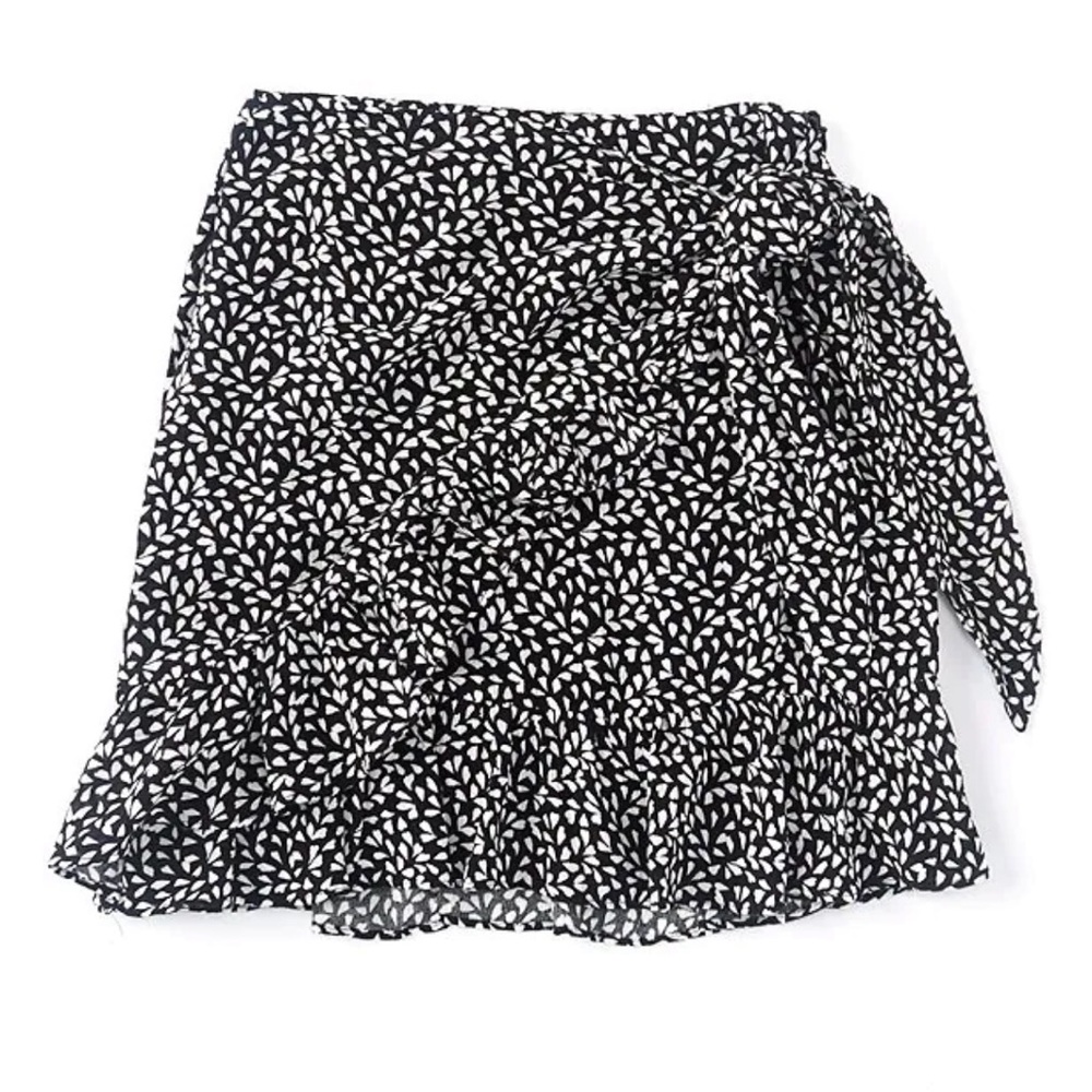 Girls Big Girls Printed Side-Tie Faux-Wrap Skirt